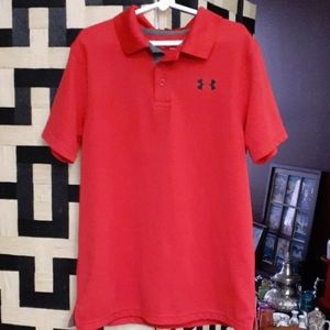 2 Under Armour youth boys size M polo shirts